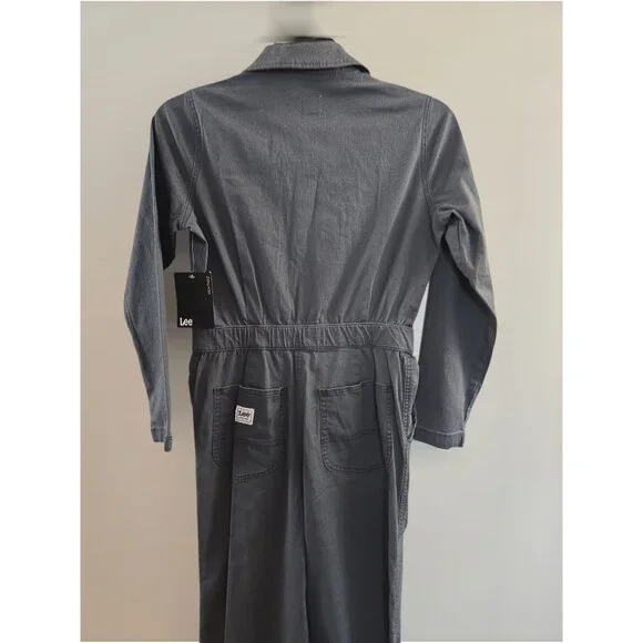 NWT Women’s Gray Heritage Union-All Jumpsuit – Lee Workwear – Size XS - Picture 7 of 8
